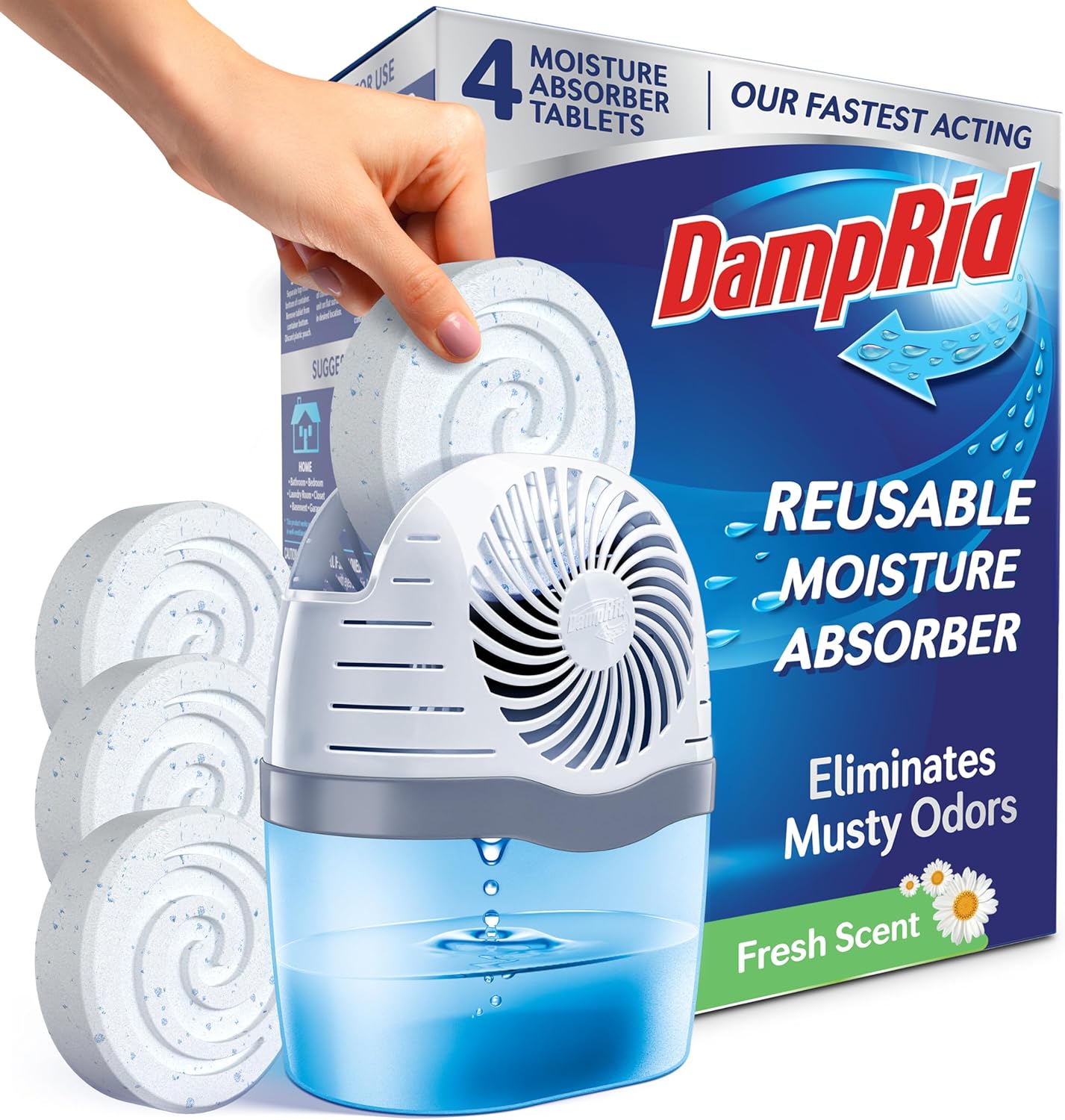 360-degree ventilation system that maximizes moisture-absorbing surface area