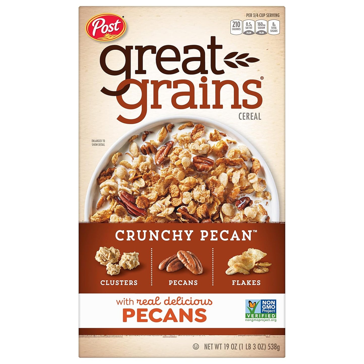 38g of whole grains per serving