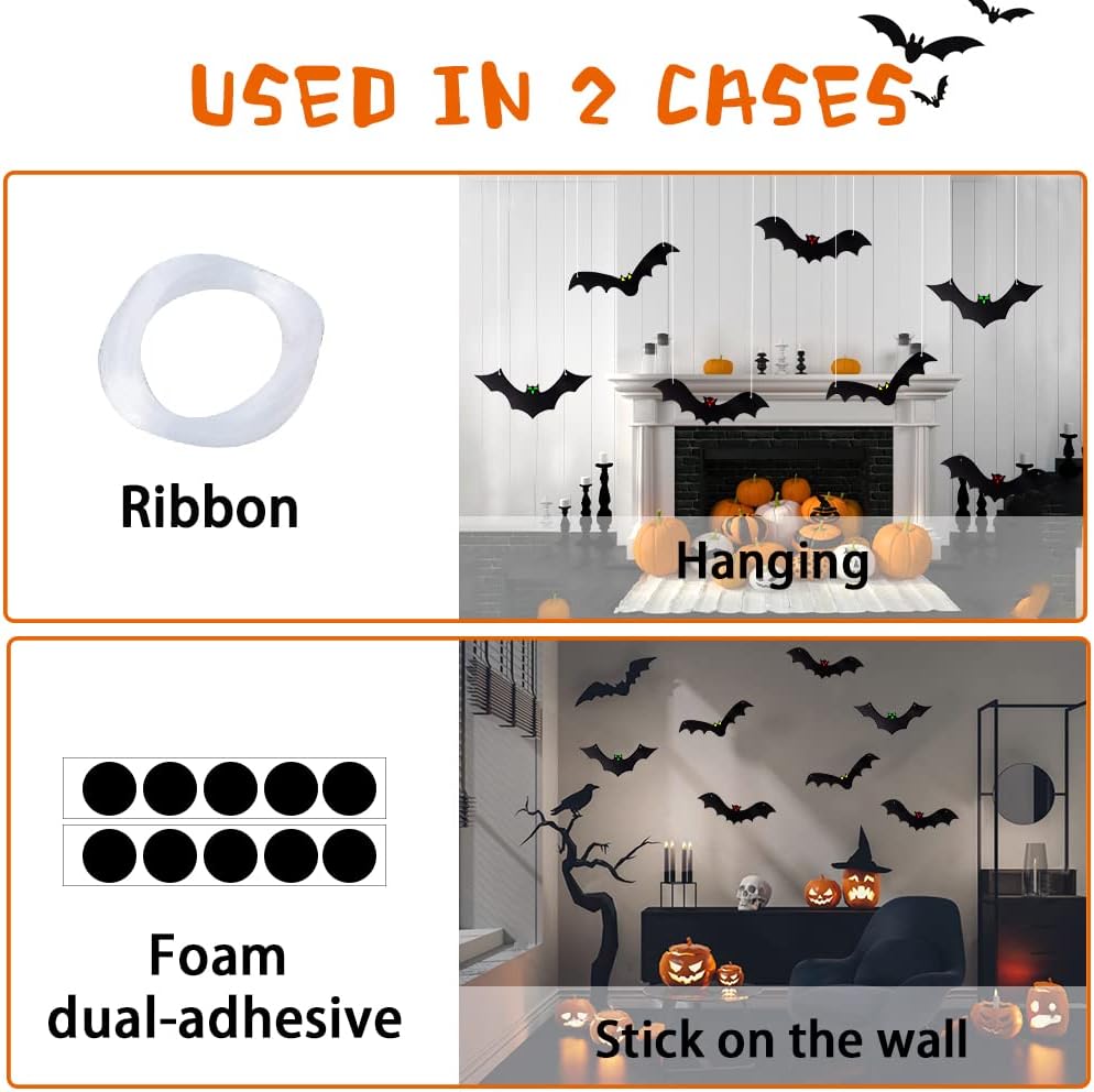 3d bat silhouette design that appears realistic from multiple angles
