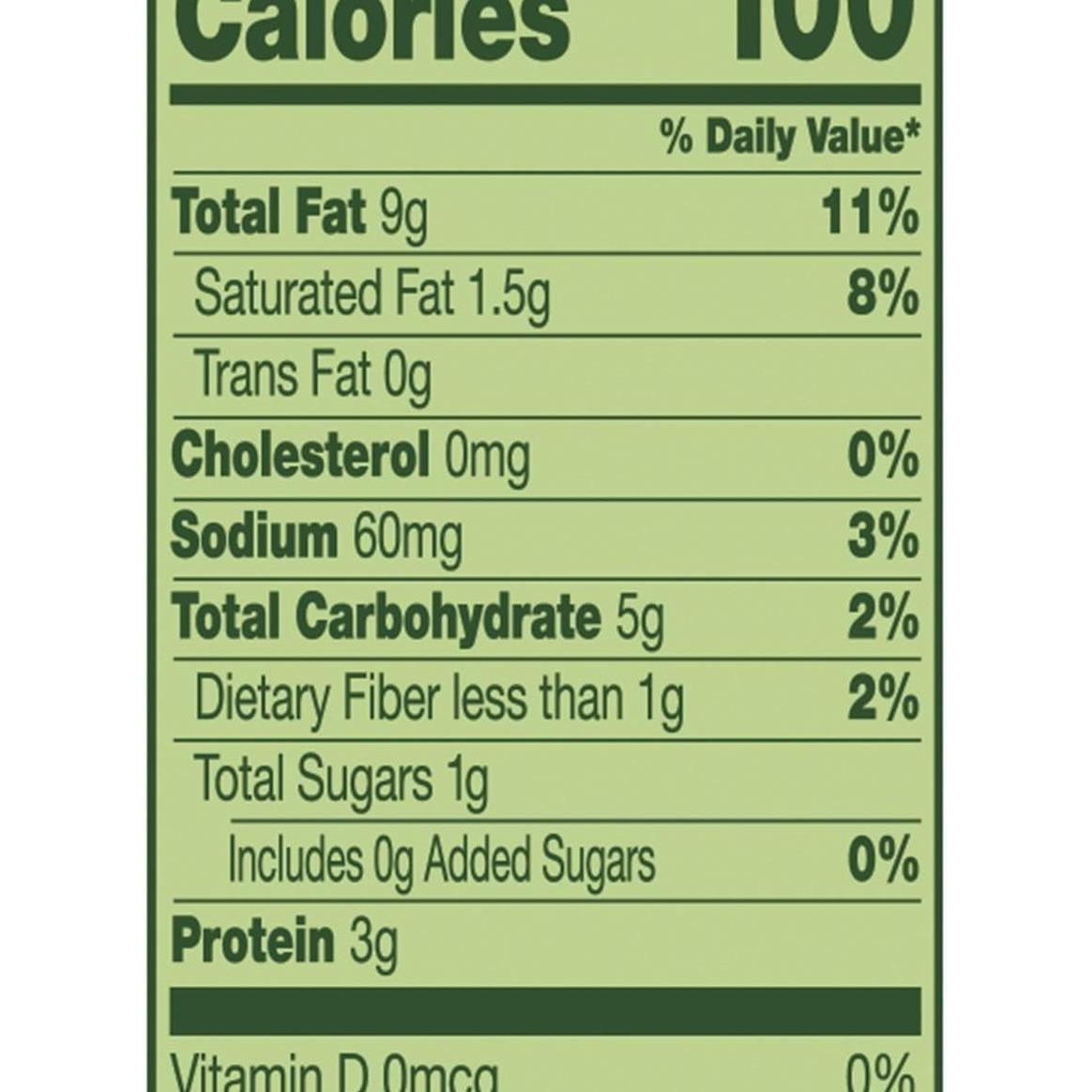 3g of protein per pack for light satiety