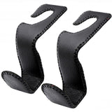 EldHus Headrest Hooks for Purses and Bags – Stable Car Organizer That Stays Put on Headrest Posts, 2 Pack