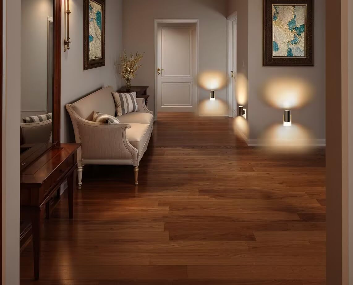 3w led with 300 lumen max output and 120v plug-in power