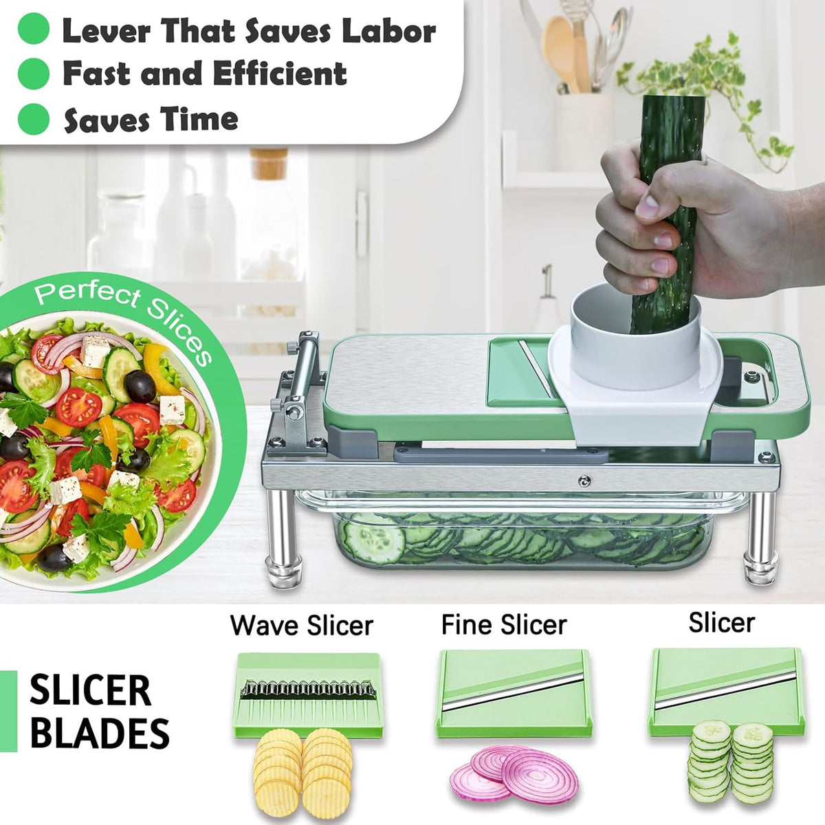 3x leverage press mechanism for minimal-effort dicing