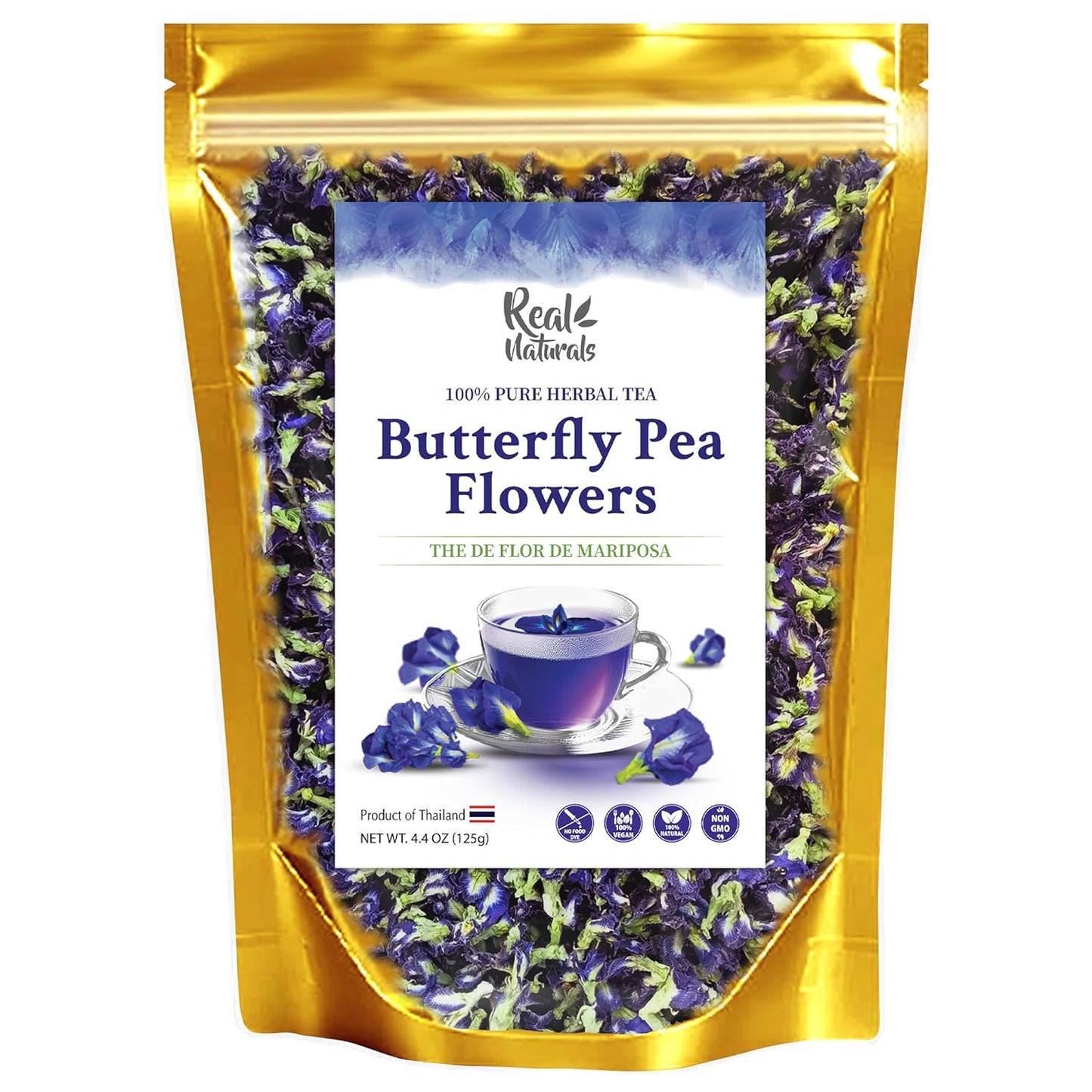 4.4 oz (125g) loose leaf yielding 375+ cups of tea