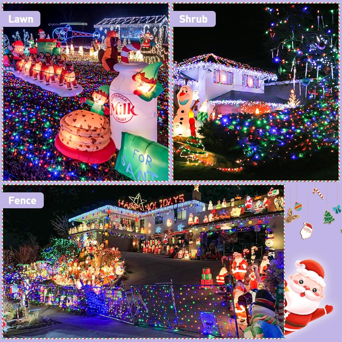 4 adjustable brightness levels (25%, 50%, 75%, 100%) via included remote control