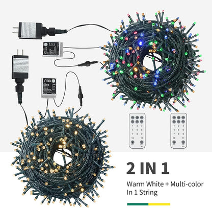 4 color-changing modes (warm white, multicolor, warm white + multicolor, 3 multicolor mixes)