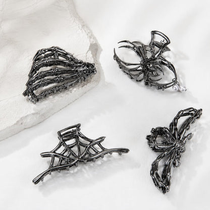 MISS LVA Halloween Hair Clip Bundle – Last-Minute Valentine's Gift for Her, Gothic Style Hair Accessories