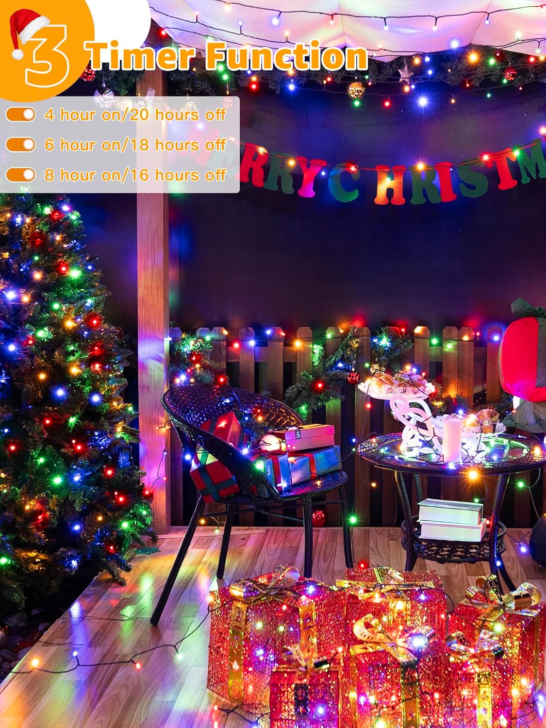 4 dimmable brightness levels at 25%, 50%, 75%, and 100%