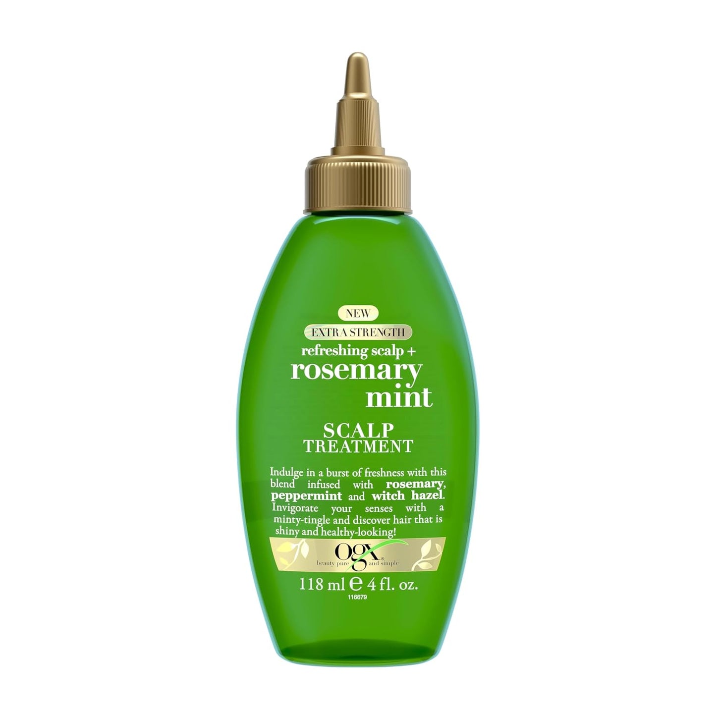 4 fl oz bottle with precision applicator tip for section-by-section scalp delivery