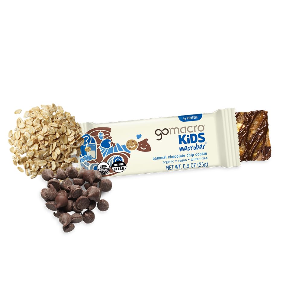 4 grams of plant-based protein per bar from gluten-free oats
