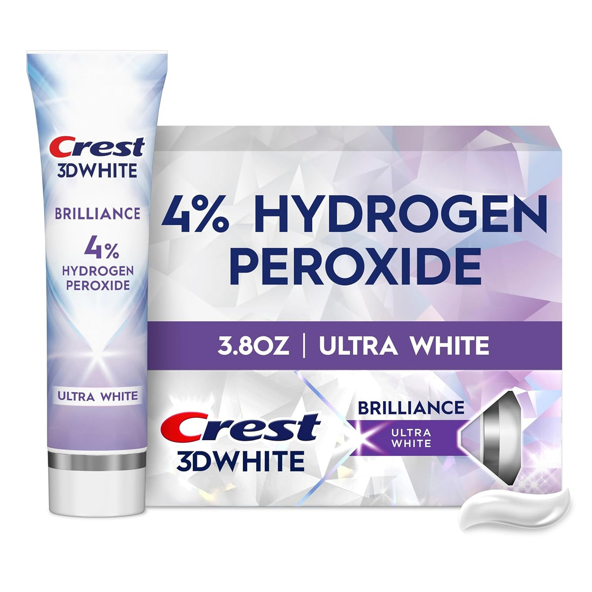 4% hydrogen peroxide active whitening ingredient
