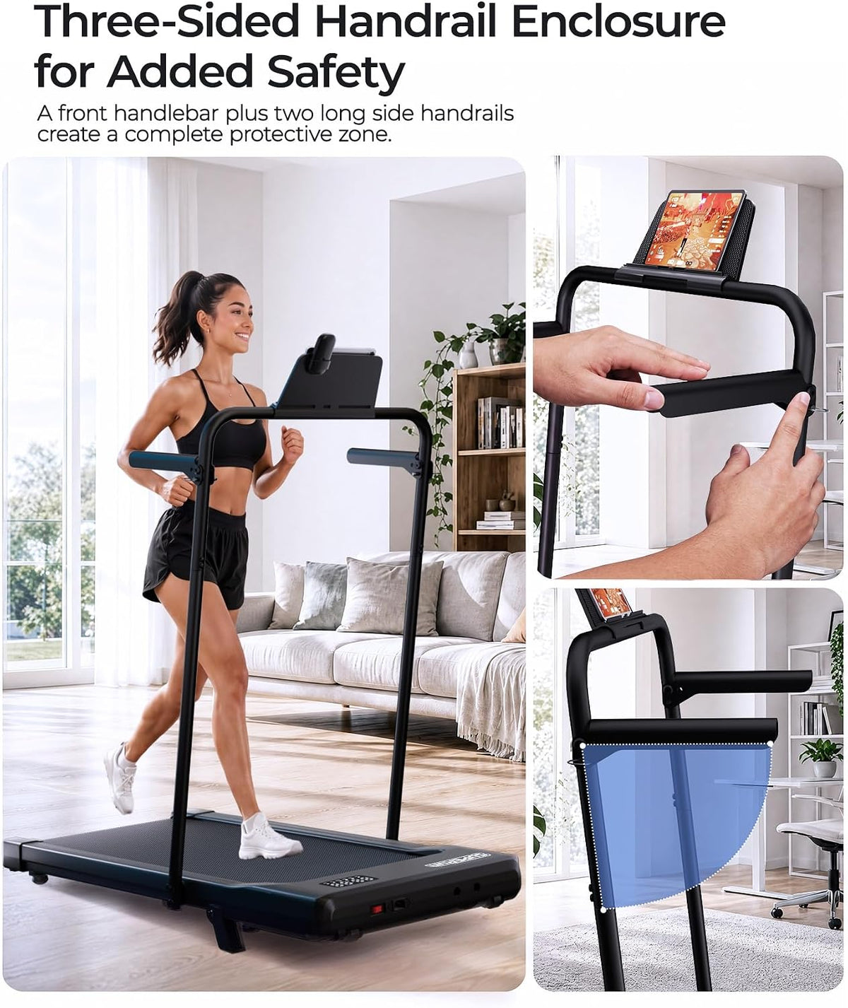 4-inch slim profile, 41.2 lb weight, and built-in smooth-rolling wheels
