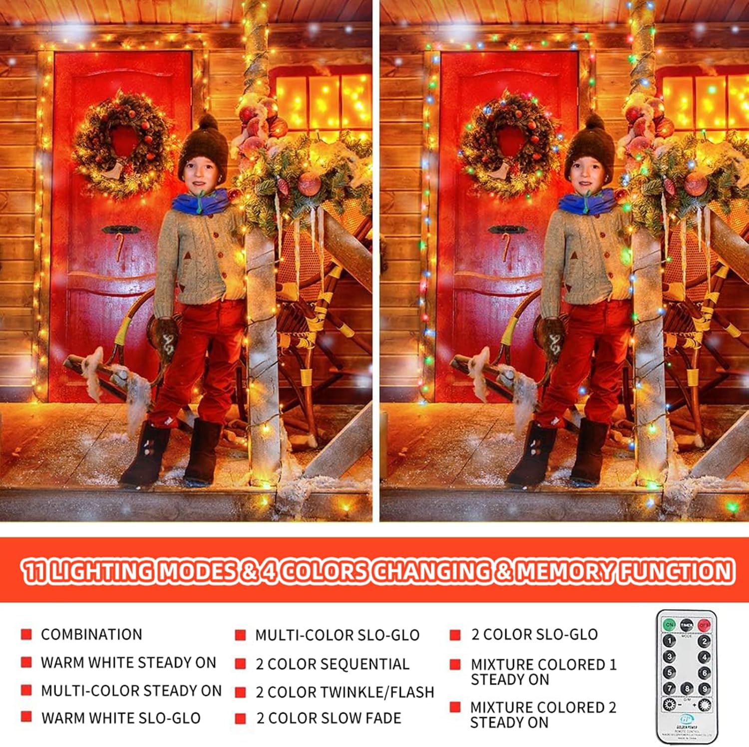 4-level dimmable brightness (100% / 75% / 50% / 25%) via included remote
