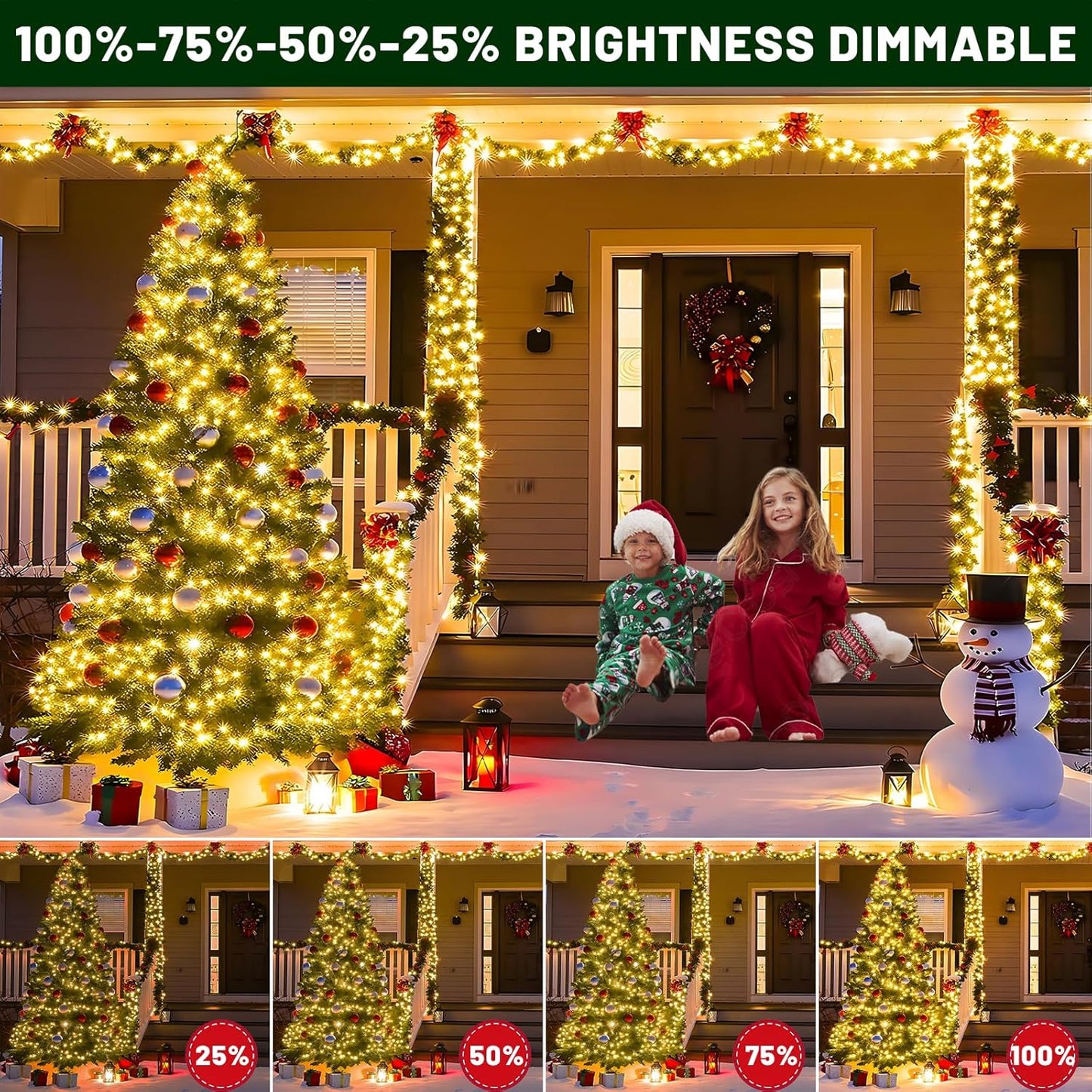 4-level dimming (25/50/75/100%) and 3 timer presets (6h, 8h, 6/6/3/9h) with memory function