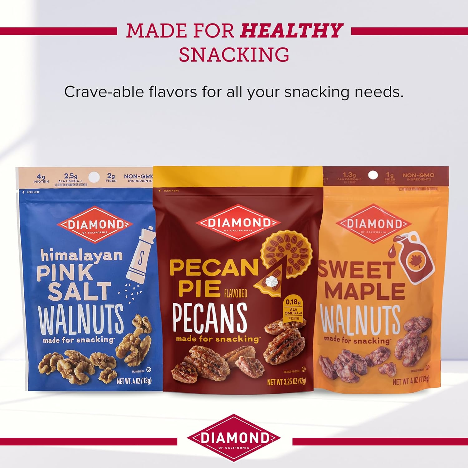 4 oz single-serve pouch format ideal for snacking or a single baking batch