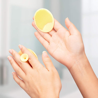 JEXCULL Soft Silicone Face Exfoliator Pads – Less-Is-More Cleansing Tool, Multi-Color Simplicity for Daily Use