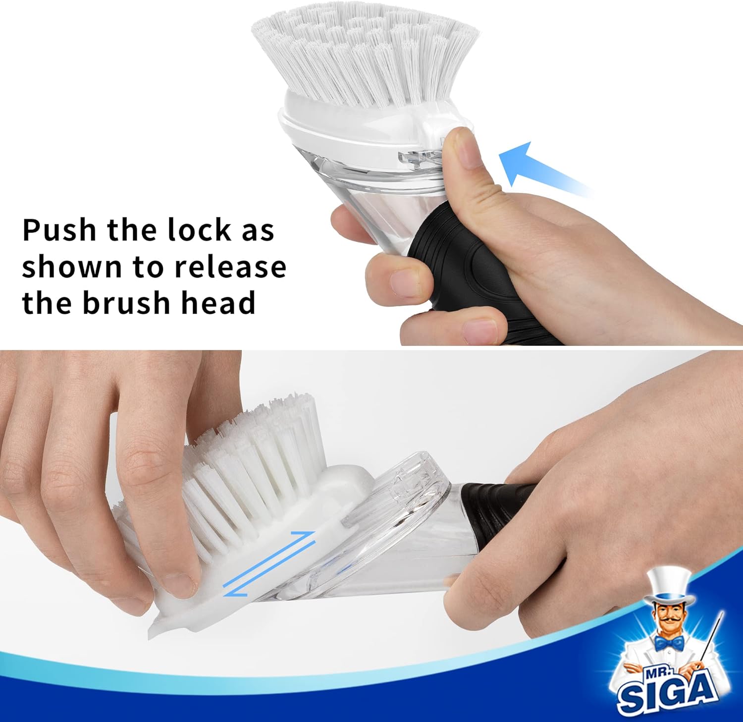 4-pack of replacement brush heads for extended use