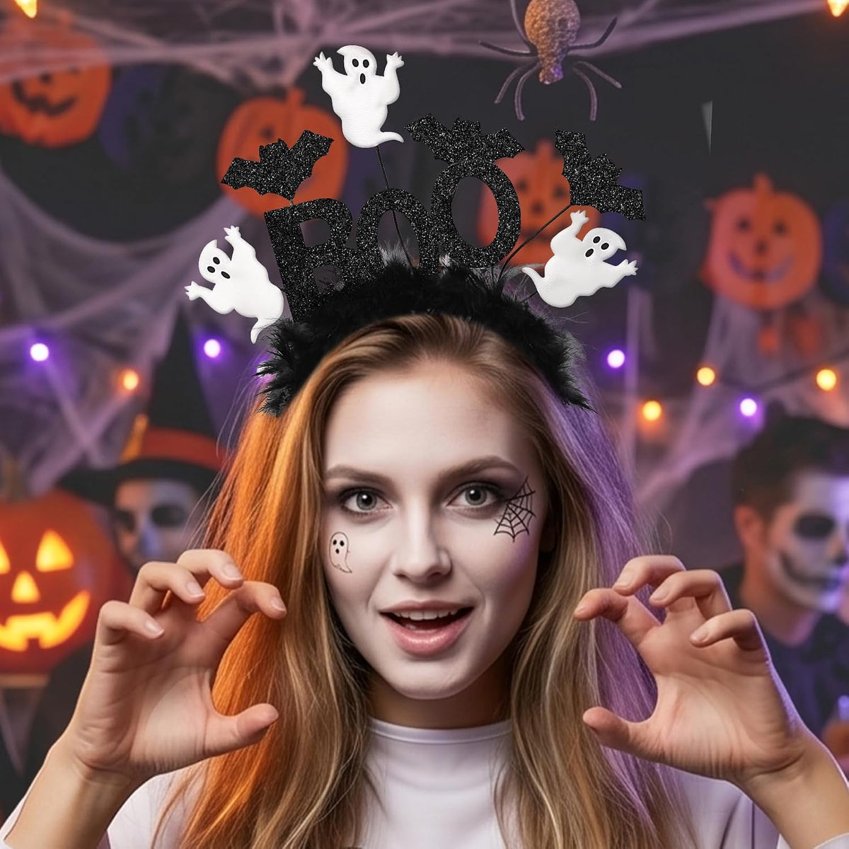 Glow-in-Dark Ghost Outfit for Women – Portable Halloween Costume for Campfire Parties and Outdoor Gatherings