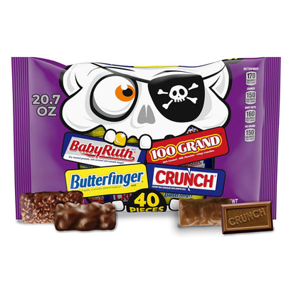 40-count bulk pack totaling 20.7 oz of individually wrapped fun-size bars