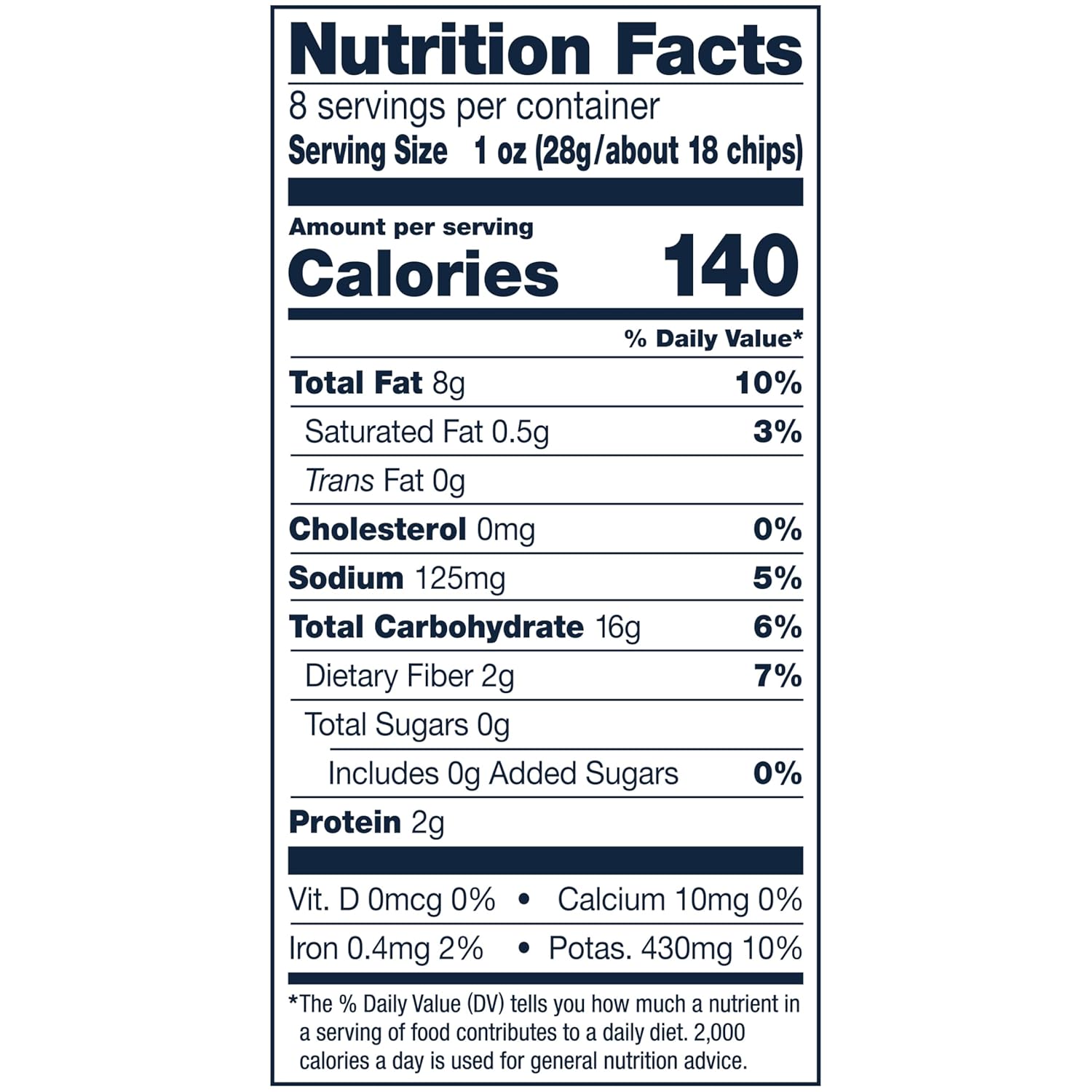 40% less fat than the leading potato chip brand via an extra kettle spin that sheds oil