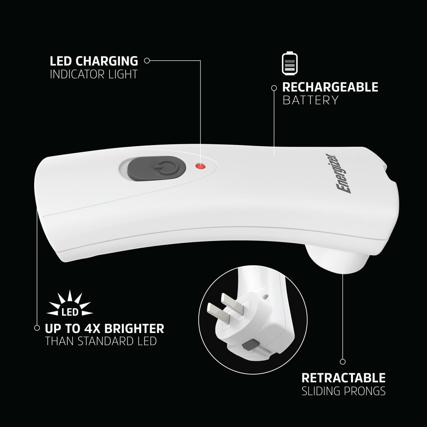 40-lumen led output with up to 30-meter beam distance