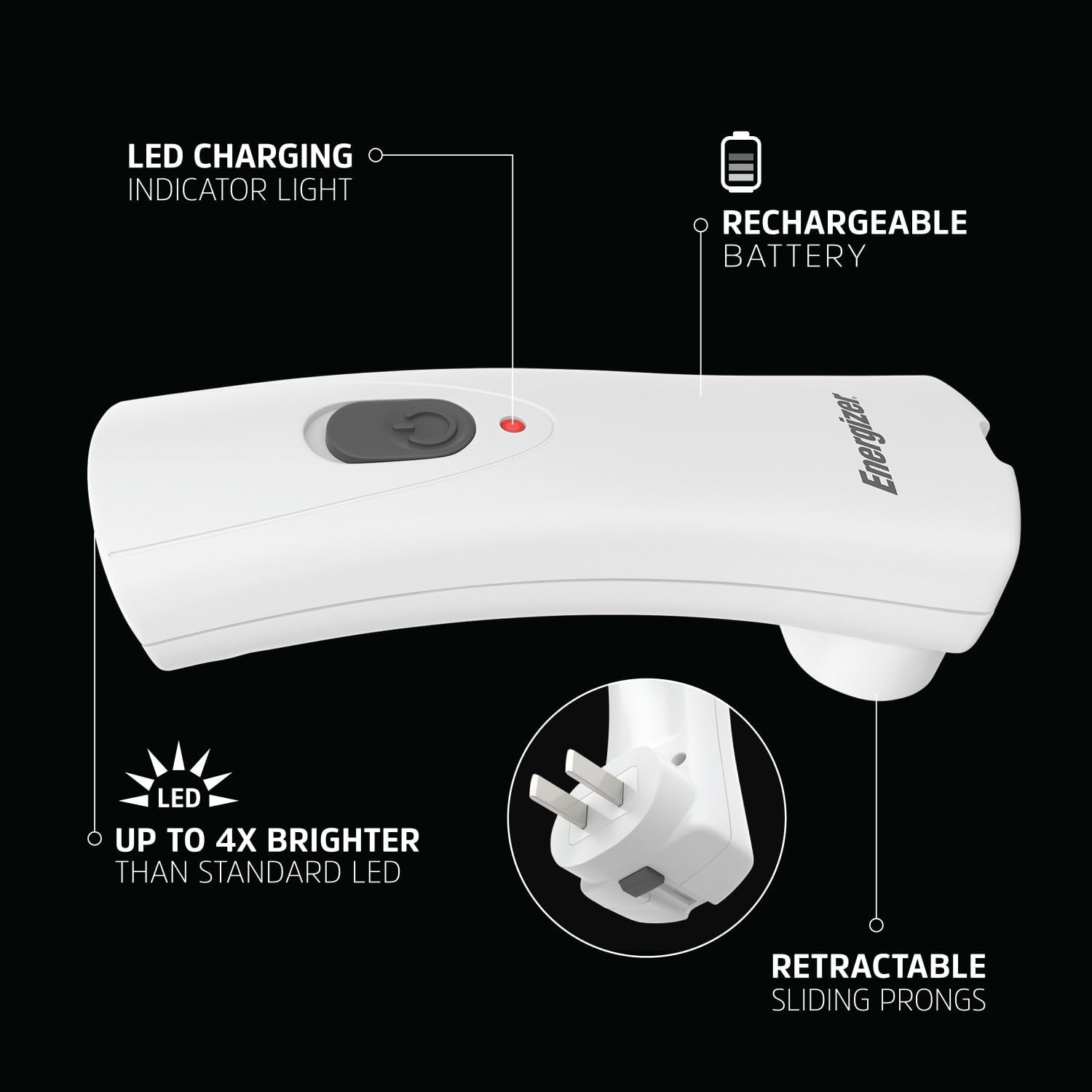 40-lumen led output with up to 30-meter beam distance