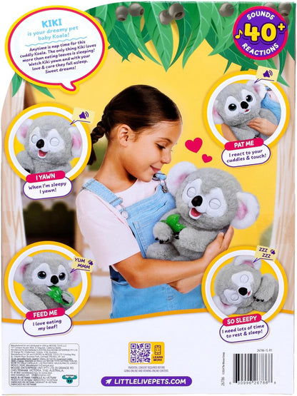 Little Live Pets Koala Kiki Interactive Plush – Child-Safe Soft Toy with No Small Flames or Heat