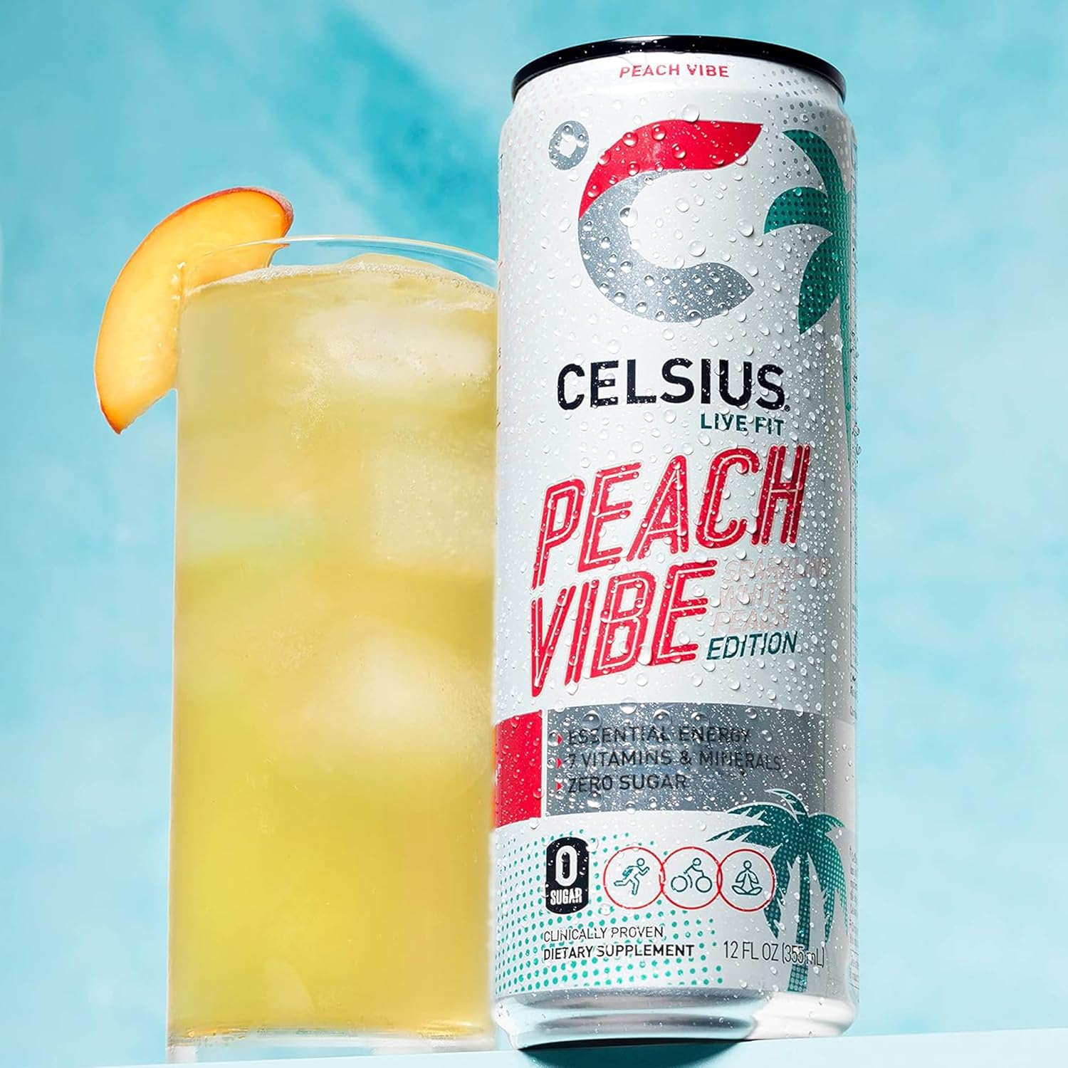45-flavor product line including standard, fizz free, and vibe editions sold in 1-, 2-, 4-, 12-, and 24-pack sizes