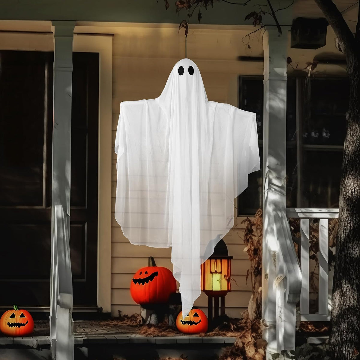 JOYIN Kid-Friendly Light-Up Ghost – Battery Powered Halloween Decor with Auto Shutoff for Playroom and Nursery