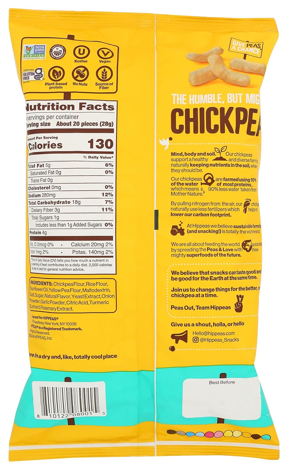 4g plant protein and 3g fiber per 1oz serving