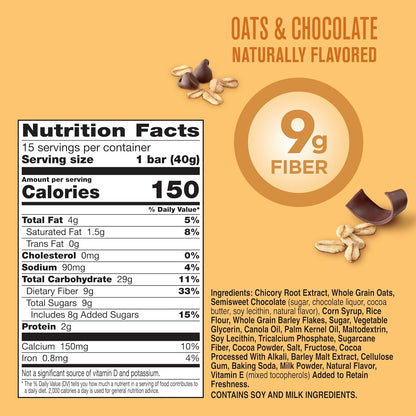 4g total fat per bar for lighter snacking