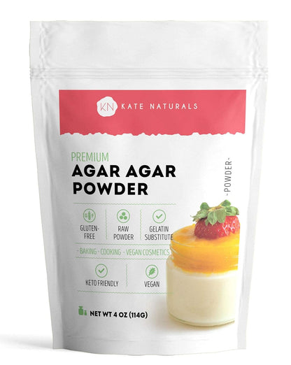 4oz unflavored agar agar powder derived from seaweed
