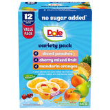 Dole No Sugar Added Fruit Variety – Bulk Pantry Pack for Office Kitchens and Commute Snacking