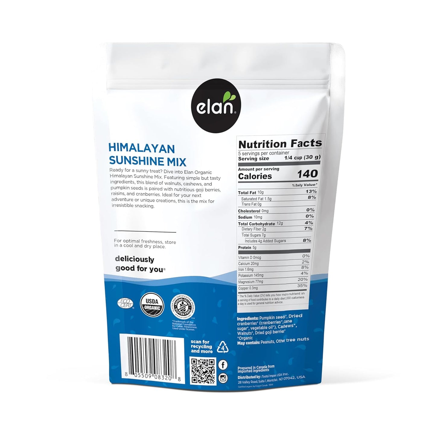 5.3 oz primary pouch; 2.65 oz pack-of-2 variation for trial size or sharing