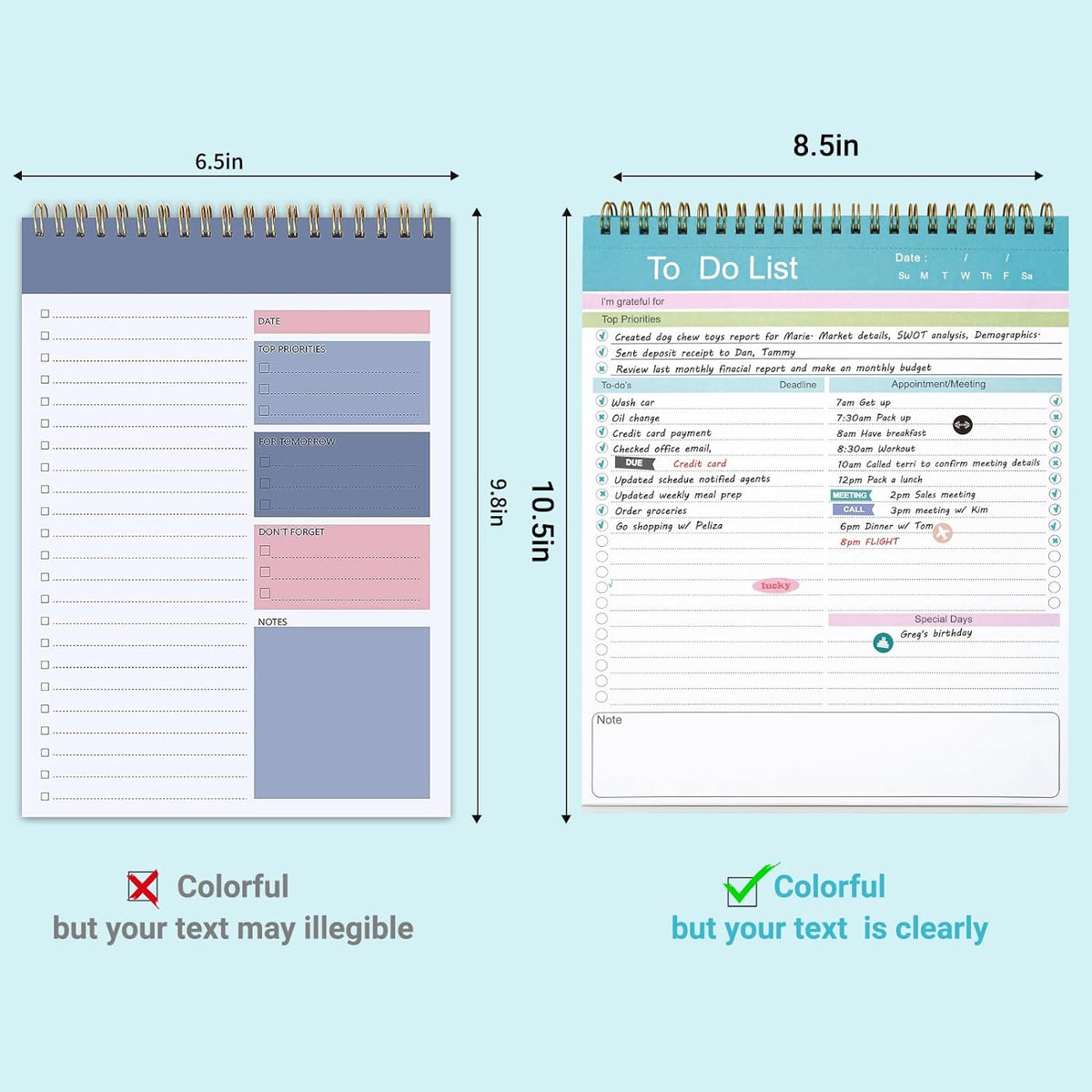 5.8" x 8.3" portable a5-ish page size that fits in bags