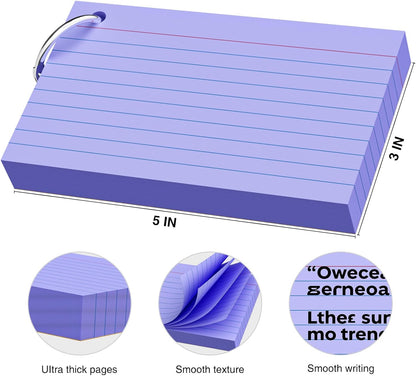 5-color assortment (purple, blue, green, pink, white) for visual coding
