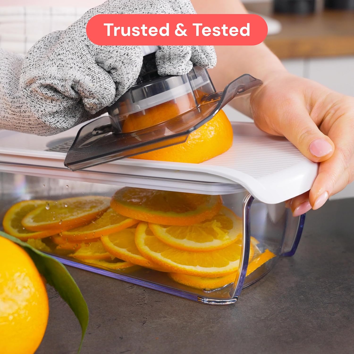 5-cup large-capacity catch tray