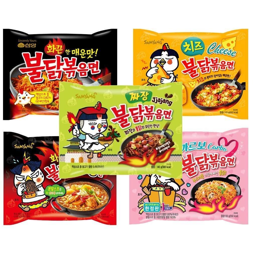 5-flavor combo: original, carbo, cheese, jjajang, and stew
