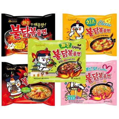 5-flavor combo: original, carbo, cheese, jjajang, and stew
