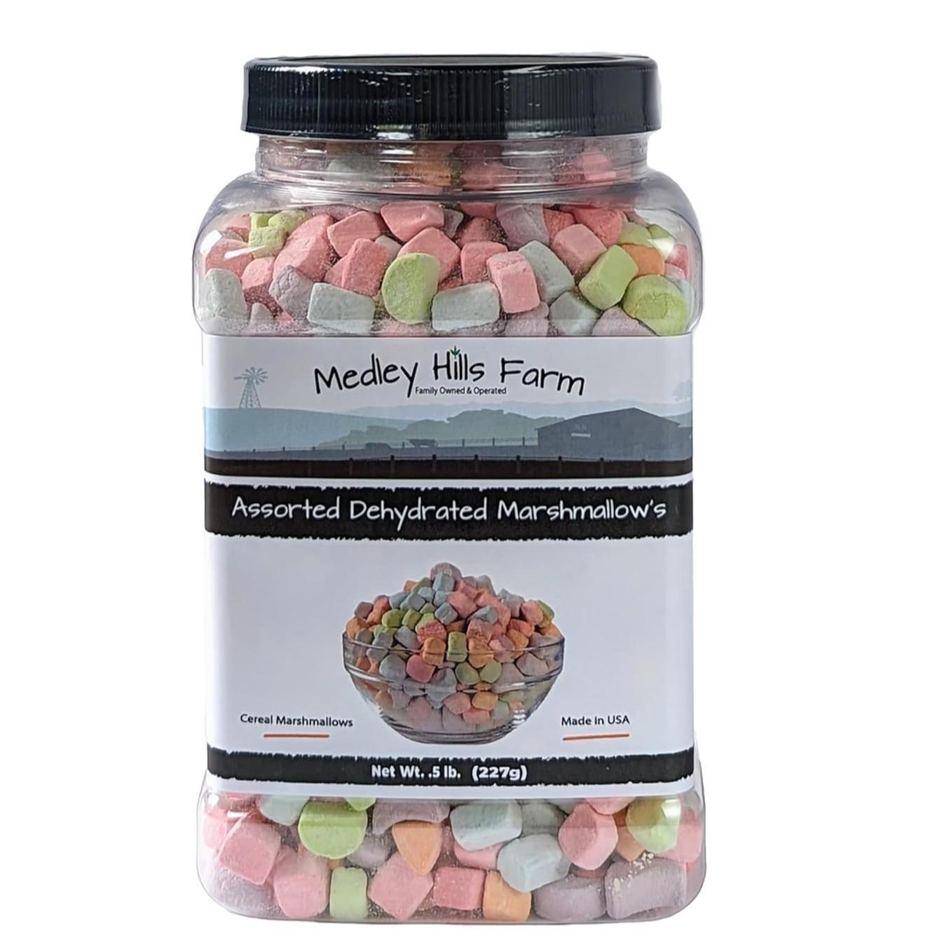.5 lb of assorted mini dehydrated marshmallows