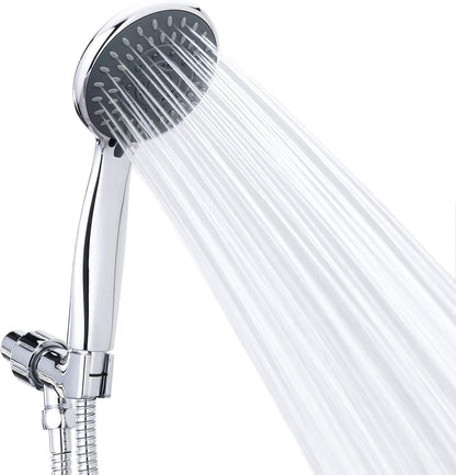 5 spray settings including power rain, power misty, and pulsating massage