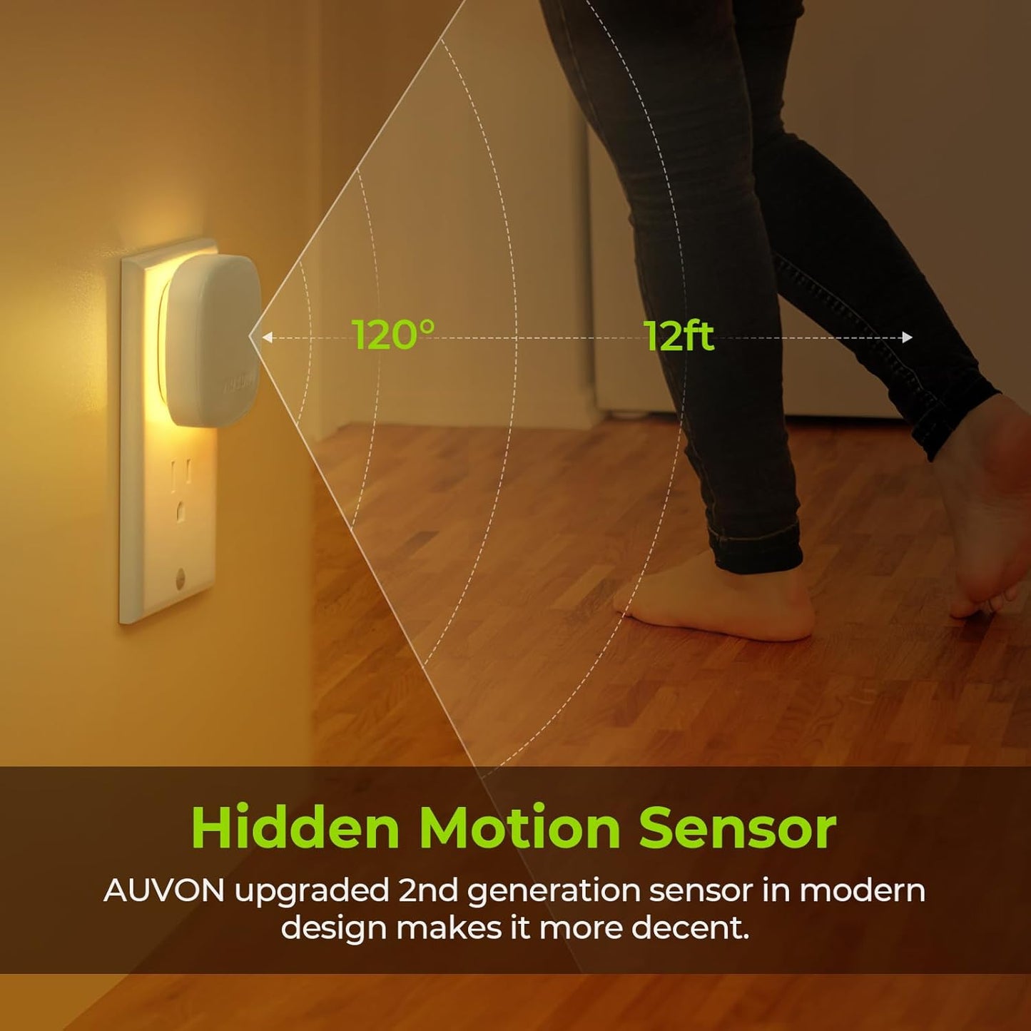5-step short-press dimming plus stepless long-press dimming across 1–50 lumens