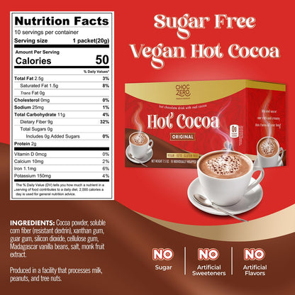 50 calories per serving with zero added sugar