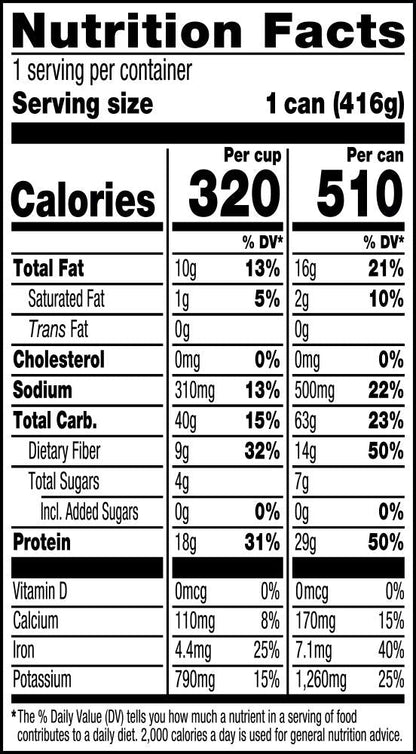 50% reduced sodium compared to regular chili varieties