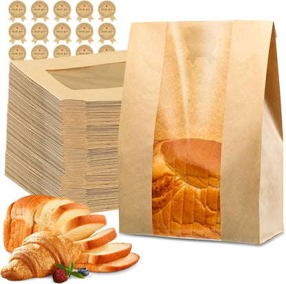 50% thicker food-grade kraft paper construction for tear resistance