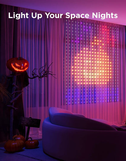 520 rgbic lamp beads arranged in a 20 x 26 pixel matrix for detailed color-changing animations
