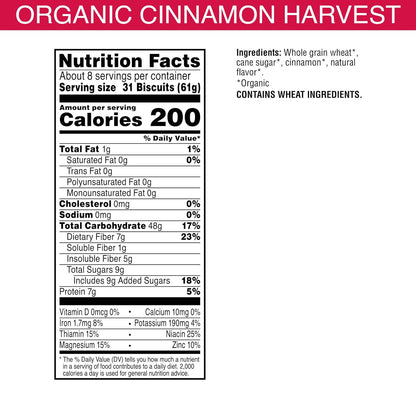 52g whole grains per serving (excellent source of fiber)