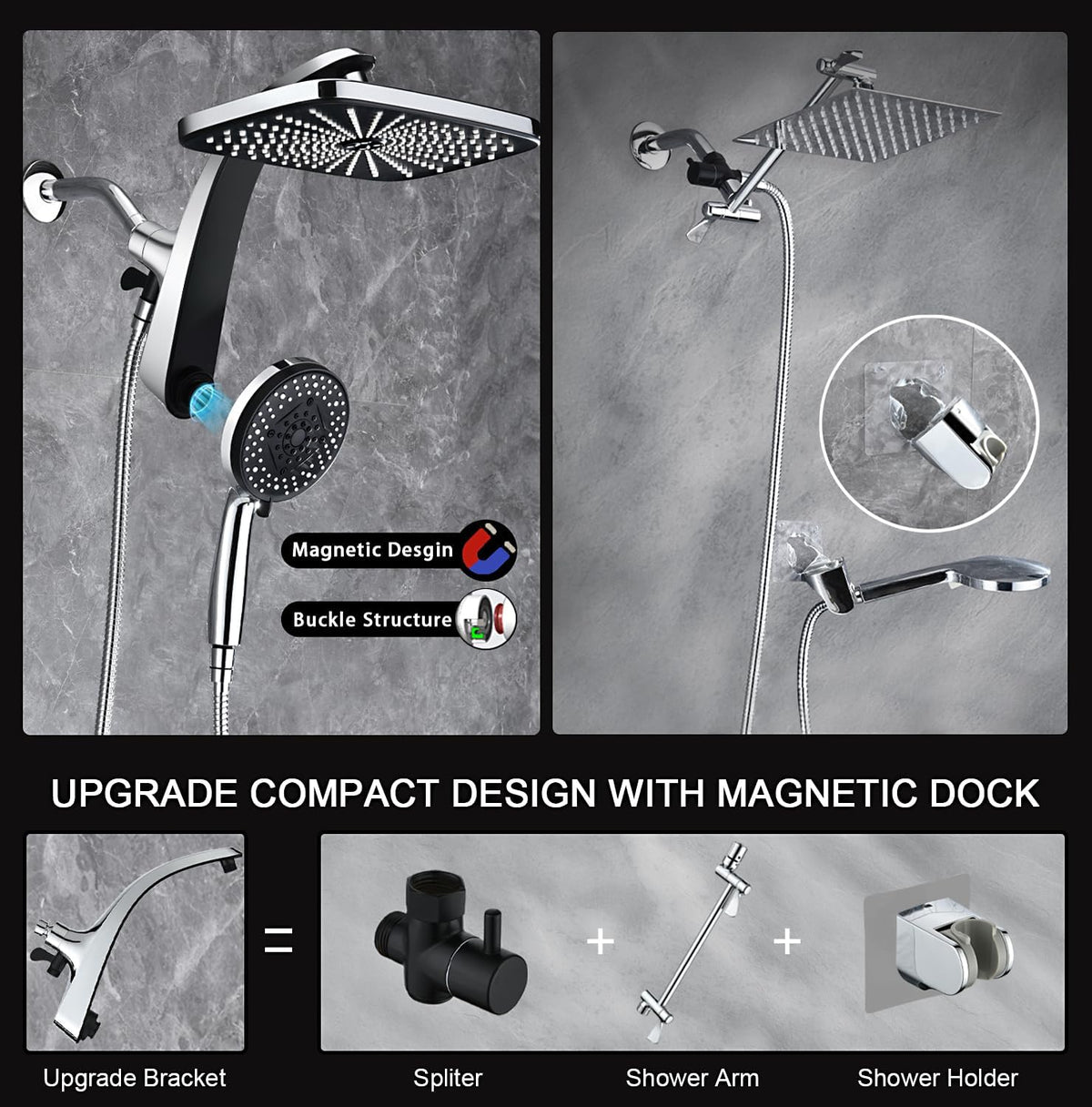 59-inch stainless steel hose included