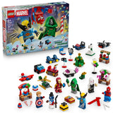 LEGO Marvel Advent Calendar 76340 Safe Holiday Toy for Kids Ages 6-12, 317 Pieces with Spider-Man Wolverine and Iron Man Minifigures
