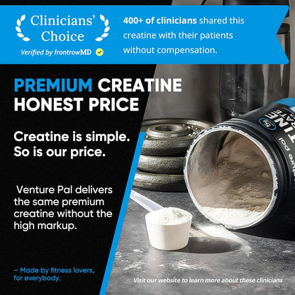 5g (5000mg) creatine monohydrate per serving